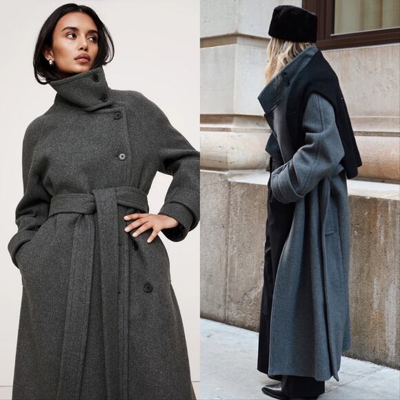 Banana Republic Jackets & Blazers - New Banana Republic Italian Melton Trench Coat